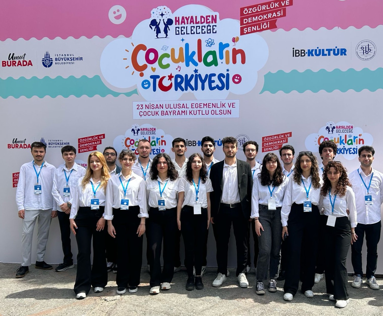 İBB çocuk festivali organizasyon ekibi